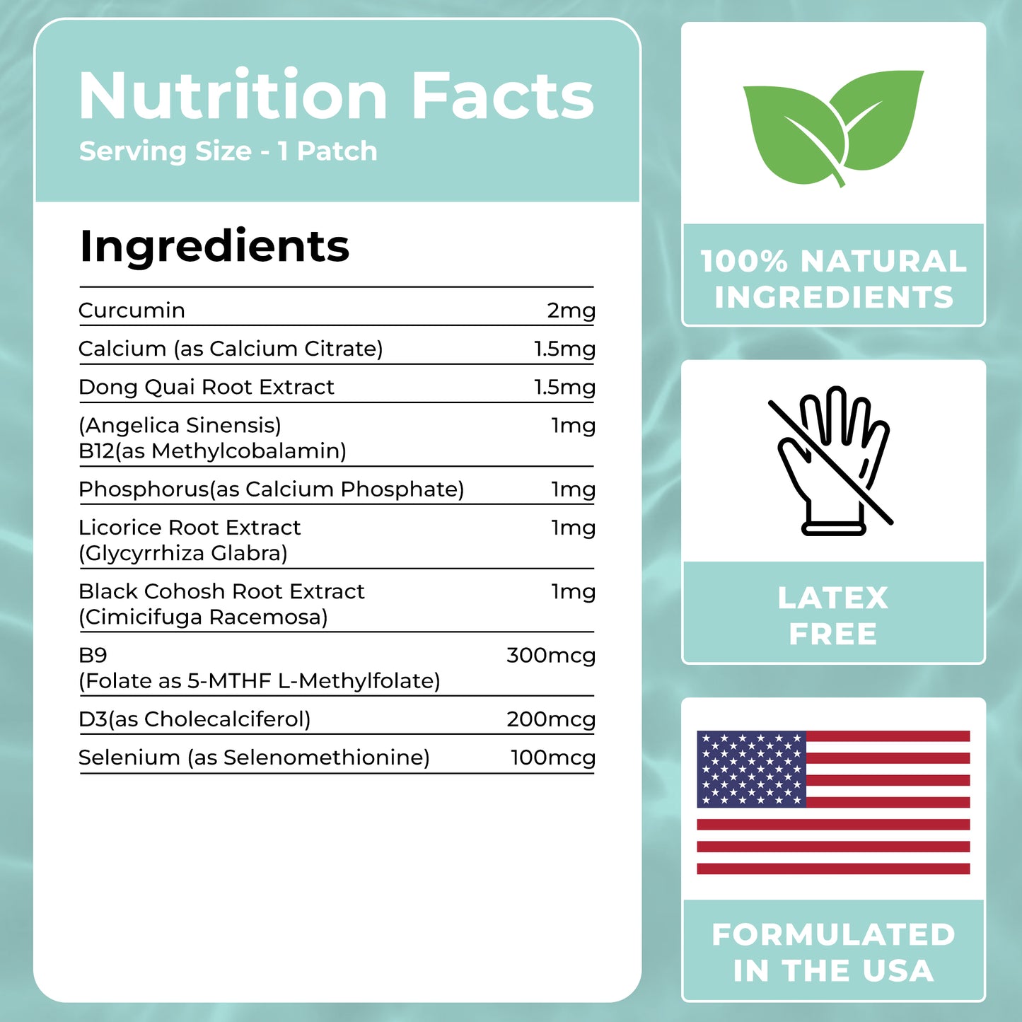 Turmeric Curcumin Patches